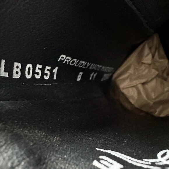 NEW Lane CHELSEA Womens Cowboy Bootie 11 Cowgirl Western Black Short Ankle Boots - Picture 10 of 12